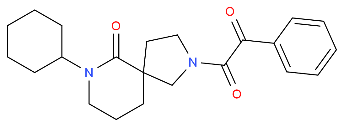 7-cyclohexyl-2-[oxo(phenyl)acetyl]-2,7-diazaspiro[4.5]decan-6-one_Molecular_structure_CAS_)