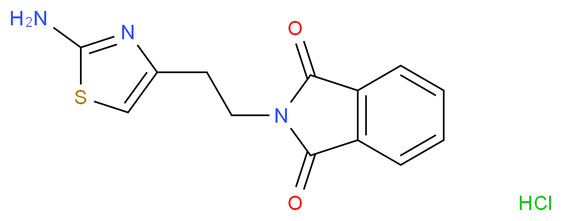 N-[2-(2-Amino-1,3-thiazol-4-yl)ethyl]phthalimide hydrochloride_Molecular_structure_CAS_137118-00-4)