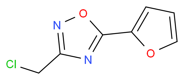 3-(chloromethyl)-5-(2-furyl)-1,2,4-oxadiazole_Molecular_structure_CAS_)