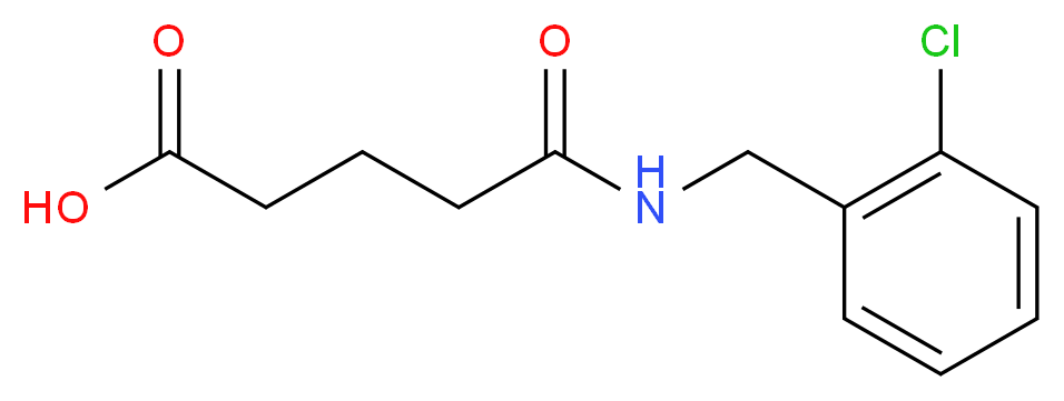 5-[(2-Chlorobenzyl)amino]-5-oxopentanoic acid_Molecular_structure_CAS_)