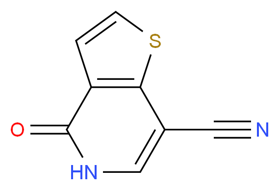 4-Oxo-4,5-dihydrothieno[3,2-c]pyridine-7-carbonitrile_Molecular_structure_CAS_55040-34-1)