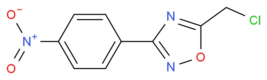 5-(chloromethyl)-3-(4-nitrophenyl)-1,2,4-oxadiazole_Molecular_structure_CAS_57611-19-5)