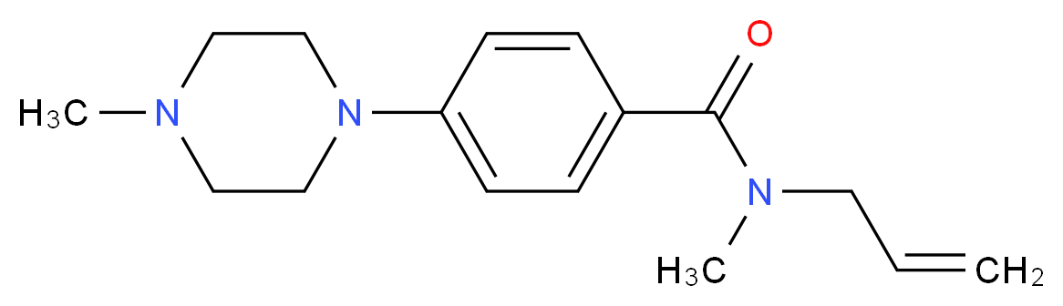 N-allyl-N-methyl-4-(4-methylpiperazin-1-yl)benzamide_Molecular_structure_CAS_)