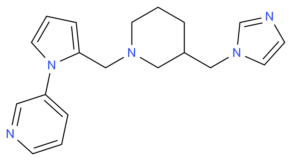 3-(2-{[3-(1H-imidazol-1-ylmethyl)piperidin-1-yl]methyl}-1H-pyrrol-1-yl)pyridine_Molecular_structure_CAS_)