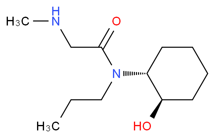N~1~-[(1R*,2R*)-2-hydroxycyclohexyl]-N~2~-methyl-N~1~-propylglycinamide_Molecular_structure_CAS_)