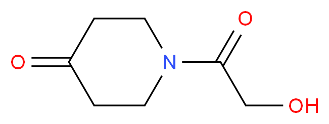 1-(2-hydroxyacetyl)piperidin-4-one_Molecular_structure_CAS_)