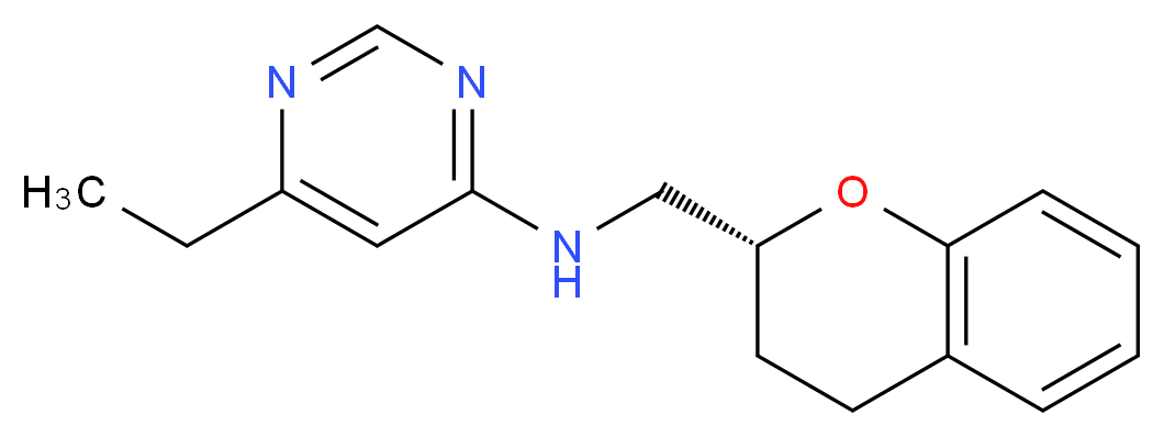 N-[(2R)-3,4-dihydro-2H-chromen-2-ylmethyl]-6-ethylpyrimidin-4-amine_Molecular_structure_CAS_)