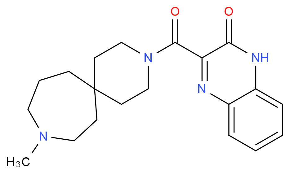 3-[(9-methyl-3,9-diazaspiro[5.6]dodec-3-yl)carbonyl]quinoxalin-2(1H)-one_Molecular_structure_CAS_)