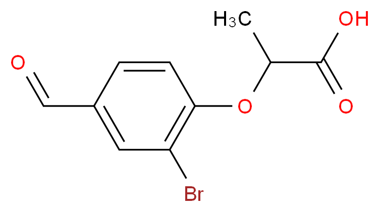 2-(2-bromo-4-formylphenoxy)propanoic acid_Molecular_structure_CAS_812642-67-4)