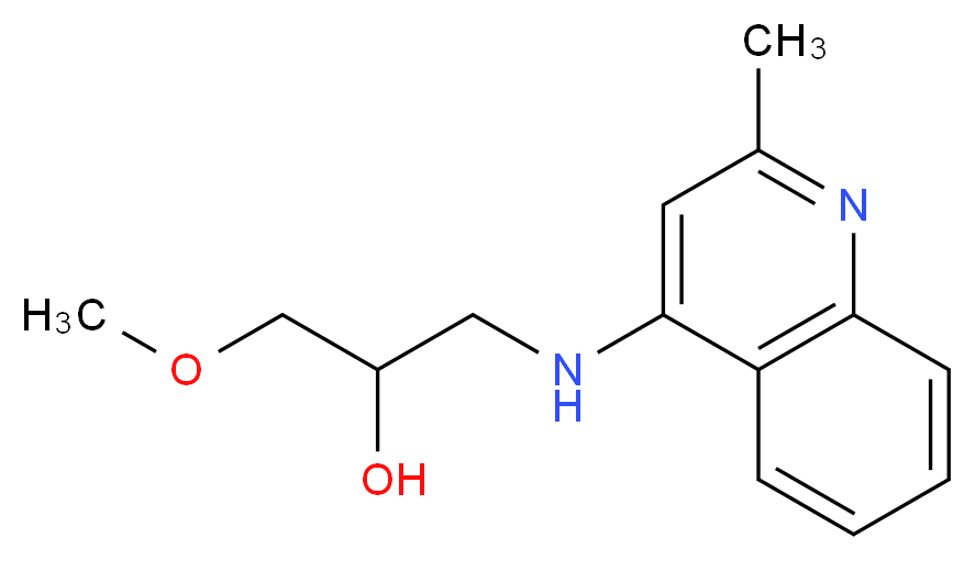 1-methoxy-3-[(2-methyl-4-quinolinyl)amino]-2-propanol_Molecular_structure_CAS_)