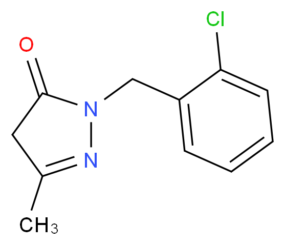 2-(2-Chloro-benzyl)-5-methyl-2,4-dihydro-pyrazol-3-one_Molecular_structure_CAS_)