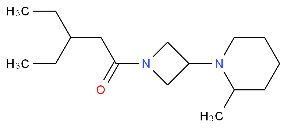 1-[1-(3-ethylpentanoyl)azetidin-3-yl]-2-methylpiperidine_Molecular_structure_CAS_)