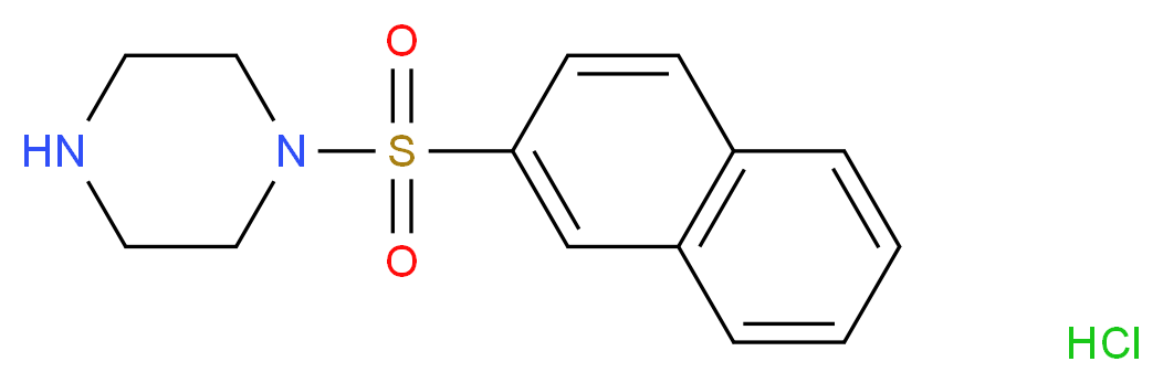 1-(2-naphthylsulfonyl)piperazine hydrochloride_Molecular_structure_CAS_)