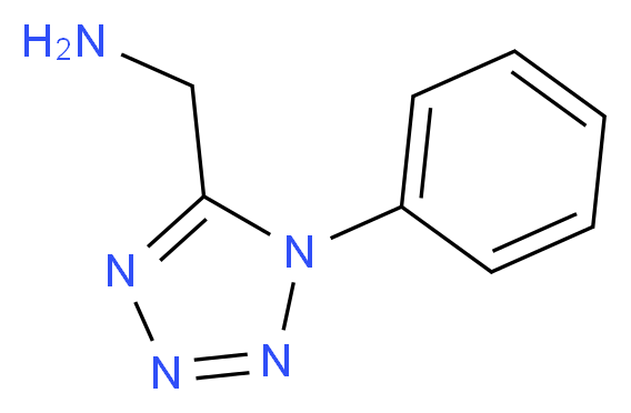 1-(1-phenyl-1H-tetrazol-5-yl)methanamine_Molecular_structure_CAS_165736-06-1)