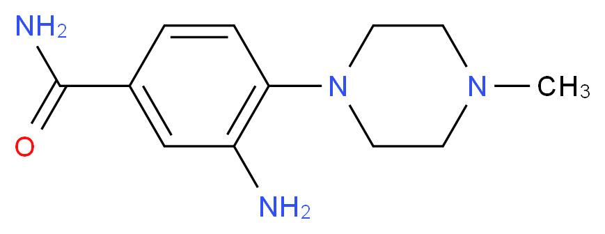 3-amino-4-(4-methylpiperazin-1-yl)benzamide_Molecular_structure_CAS_)