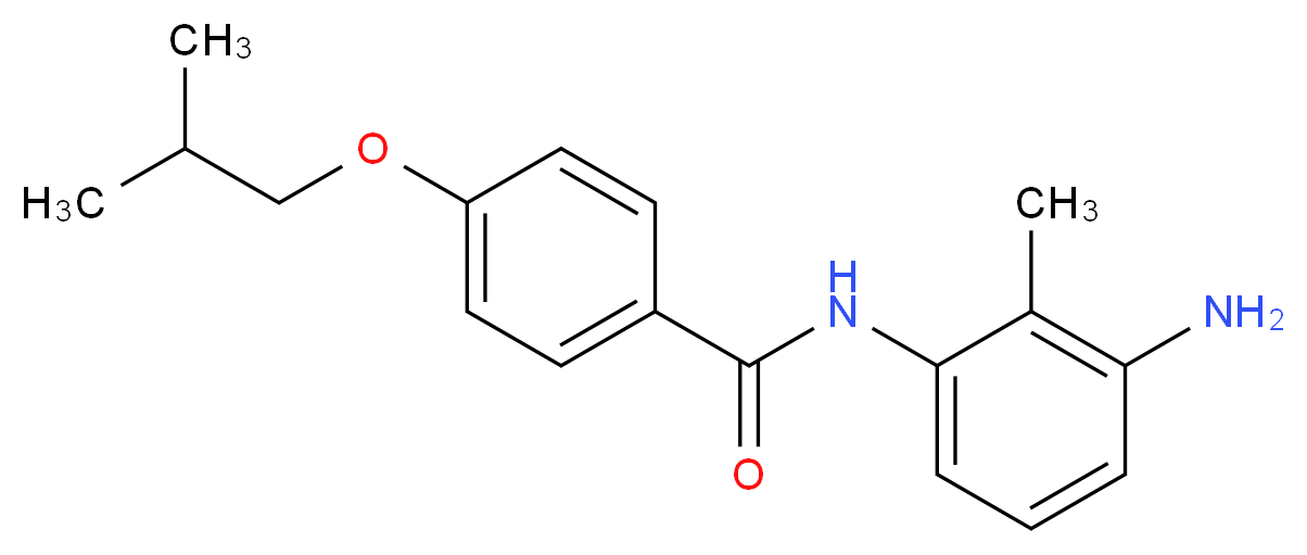 N-(3-Amino-2-methylphenyl)-4-isobutoxybenzamide_Molecular_structure_CAS_)