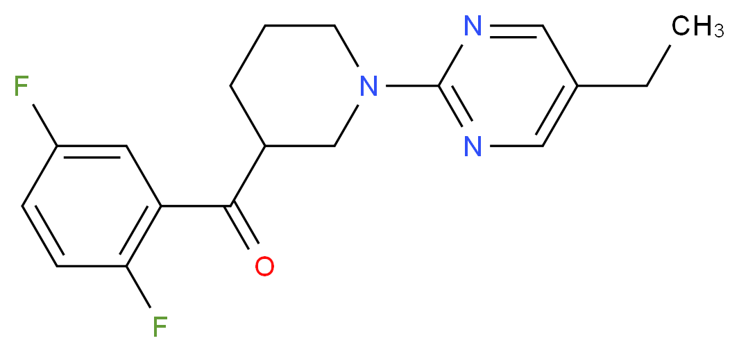 (2,5-difluorophenyl)[1-(5-ethylpyrimidin-2-yl)piperidin-3-yl]methanone_Molecular_structure_CAS_)