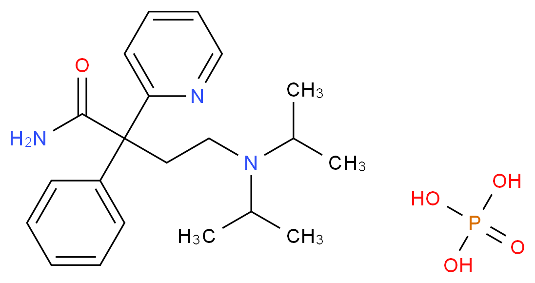 Disopyramide phosphate salt_Molecular_structure_CAS_22059-60-5)