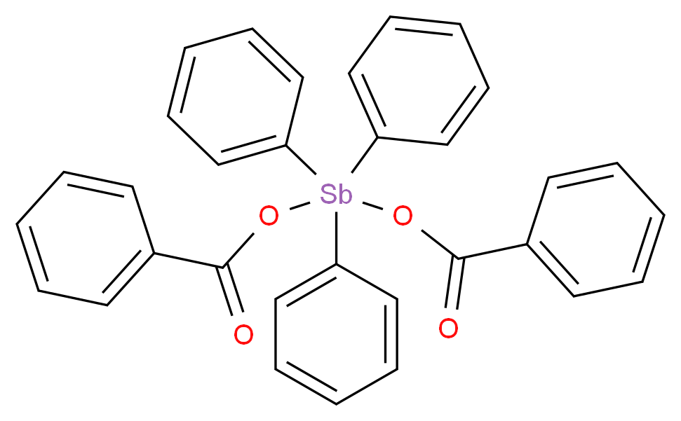 Triphenylantimony(V) dibenzoate_Molecular_structure_CAS_57997-56-5)