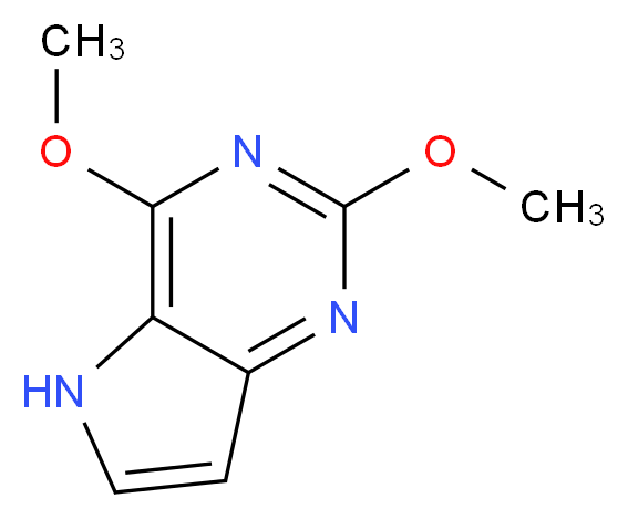 2,4-Dimethoxy-5H-pyrrolo[3,2-d]pyrimidine_Molecular_structure_CAS_84538-40-9)