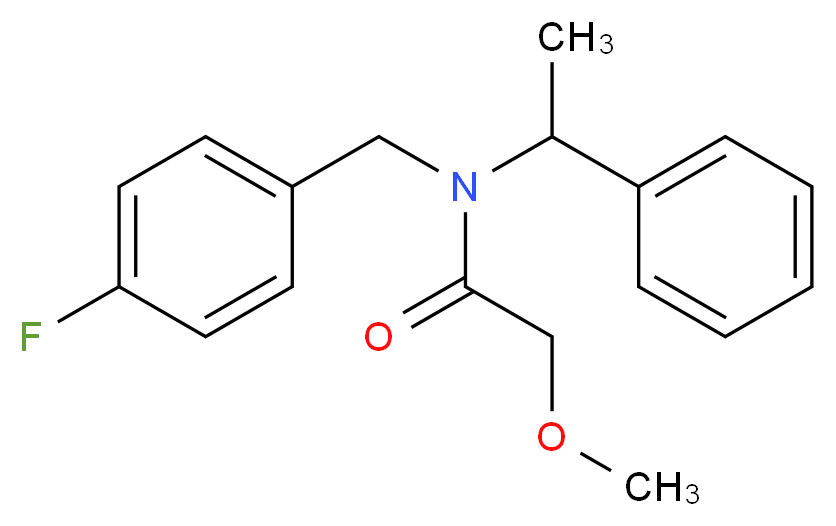 N-(4-fluorobenzyl)-2-methoxy-N-(1-phenylethyl)acetamide_Molecular_structure_CAS_)