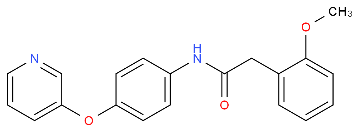 2-(2-methoxyphenyl)-N-[4-(3-pyridinyloxy)phenyl]acetamide_Molecular_structure_CAS_)
