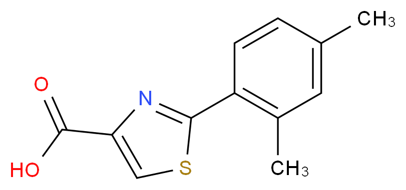 2-(2,4-dimethylphenyl)-1,3-thiazole-4-carboxylic acid_Molecular_structure_CAS_886368-73-6)