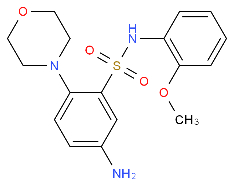 5-Amino-N-(2-methoxy-phenyl)-2-morpholin-4-yl-benzenesulfonamide_Molecular_structure_CAS_)