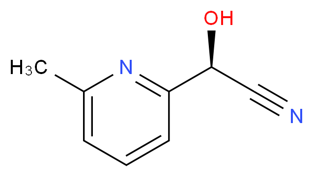 (R)-2-hydroxy-2-(6-methylpyridin-2-yl)acetonitrile_Molecular_structure_CAS_466686-67-9)