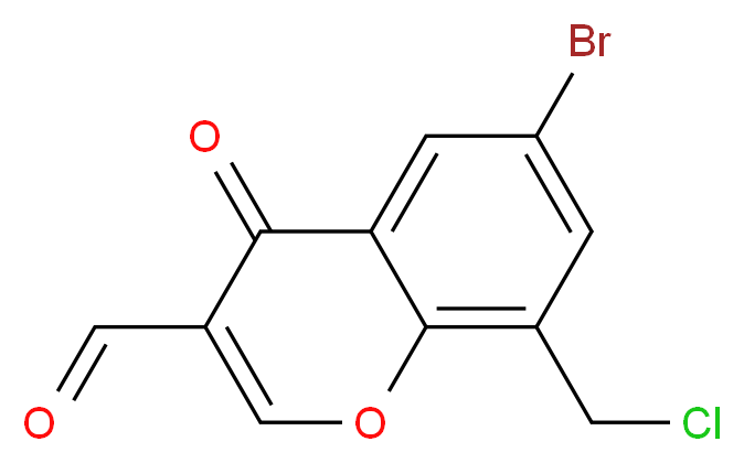 6-Bromo-8-chloromethyl-4-oxo-4H-chromene-3-carbaldehyde_Molecular_structure_CAS_)