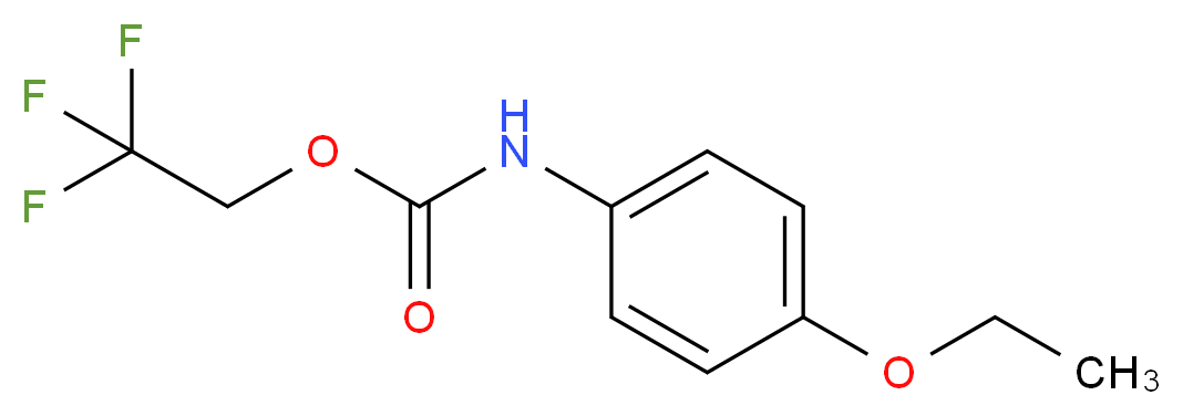 2,2,2-trifluoroethyl 4-ethoxyphenylcarbamate_Molecular_structure_CAS_)