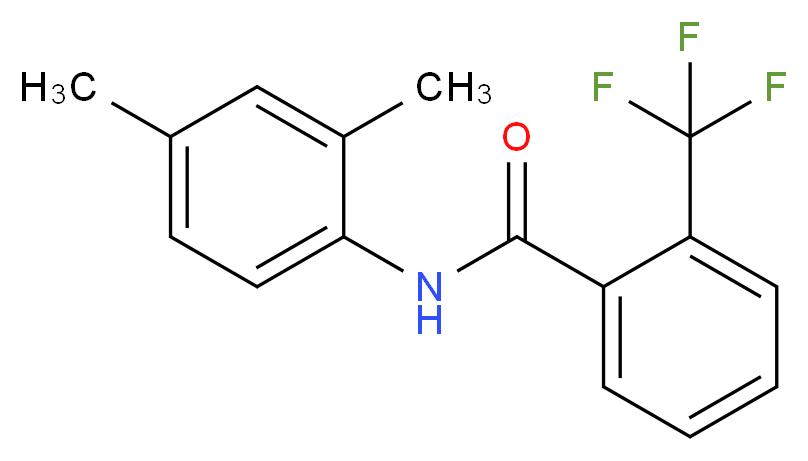 N-(2,4-Dimethylphenyl)-2-(trifluoromethyl)benzamide_Molecular_structure_CAS_)