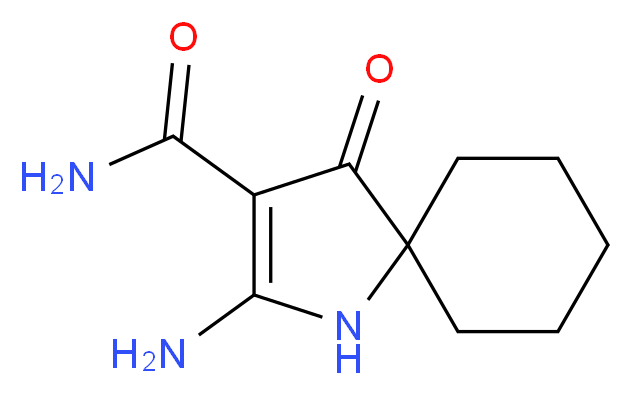 2-amino-4-oxo-1-azaspiro[4.5]dec-2-ene-3-carboxamide_Molecular_structure_CAS_)