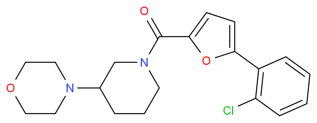 4-{1-[5-(2-chlorophenyl)-2-furoyl]-3-piperidinyl}morpholine_Molecular_structure_CAS_)