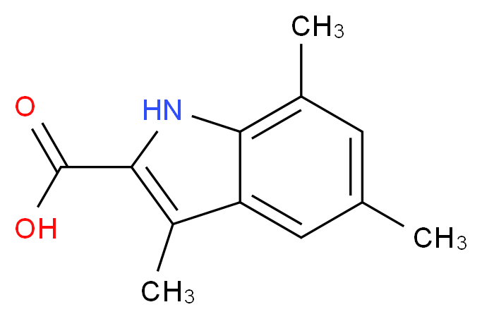 3,5,7-Trimethyl-1H-indole-2-carboxylic acid_Molecular_structure_CAS_)