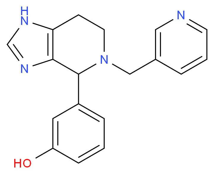 3-[5-(pyridin-3-ylmethyl)-4,5,6,7-tetrahydro-1H-imidazo[4,5-c]pyridin-4-yl]phenol_Molecular_structure_CAS_)