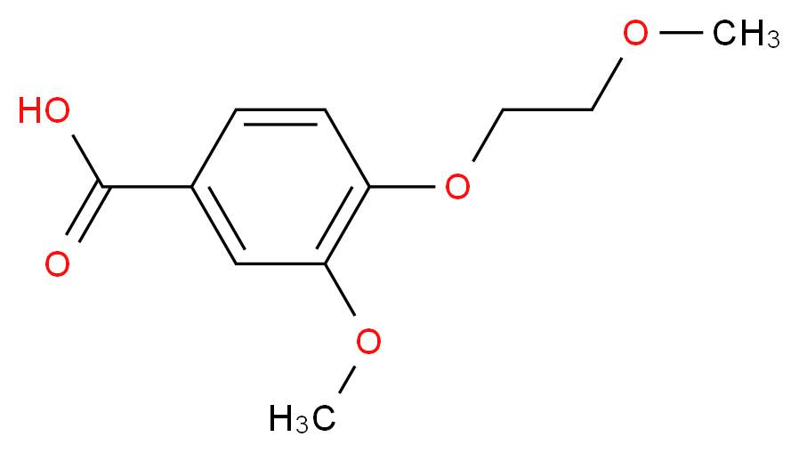 3-methoxy-4-(2-methoxyethoxy)benzoic acid_Molecular_structure_CAS_)