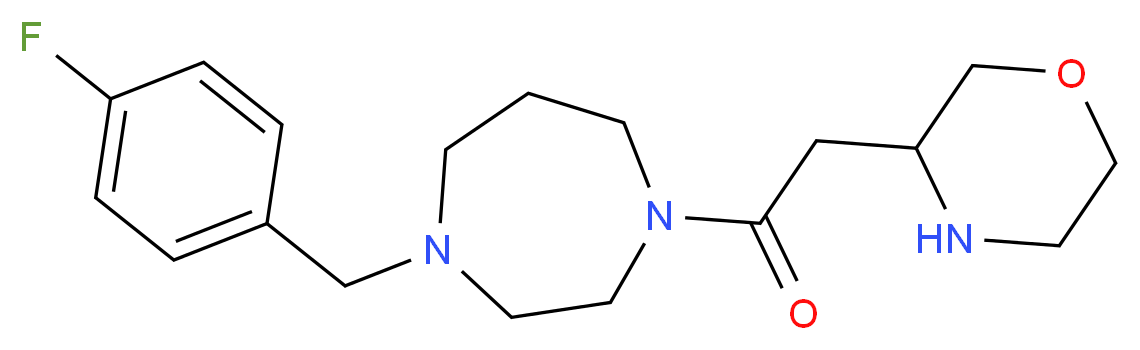 1-(4-fluorobenzyl)-4-(3-morpholinylacetyl)-1,4-diazepane_Molecular_structure_CAS_)