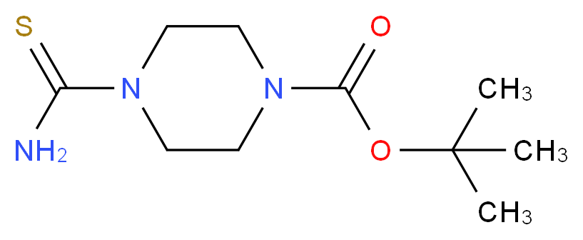 tert-butyl 4-carbamothioylpiperazine-1-carboxylate_Molecular_structure_CAS_)