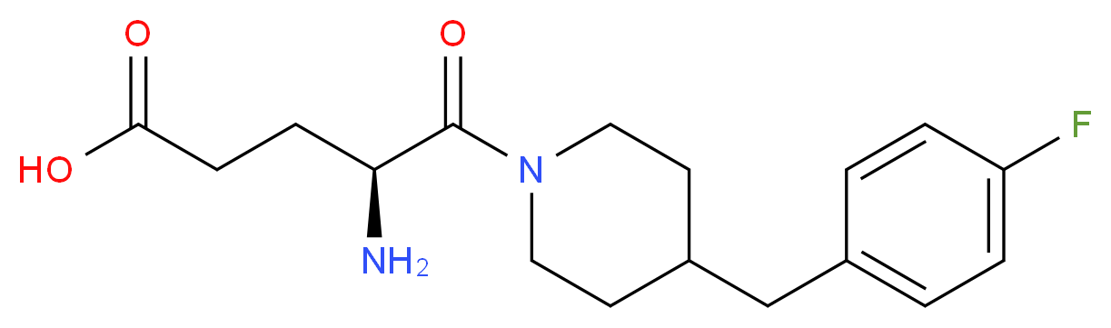 (4S)-4-amino-5-[4-(4-fluorobenzyl)-1-piperidinyl]-5-oxopentanoic acid_Molecular_structure_CAS_)