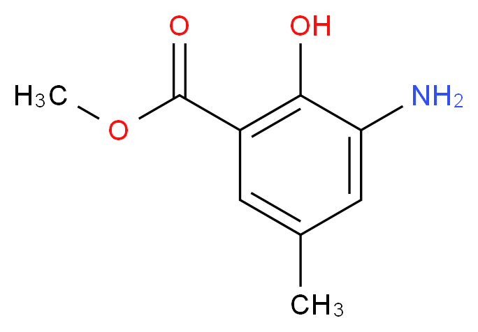 Methyl 3-amino-2-hydroxy-5-methylbenzenecarboxylate_Molecular_structure_CAS_70978-07-3)