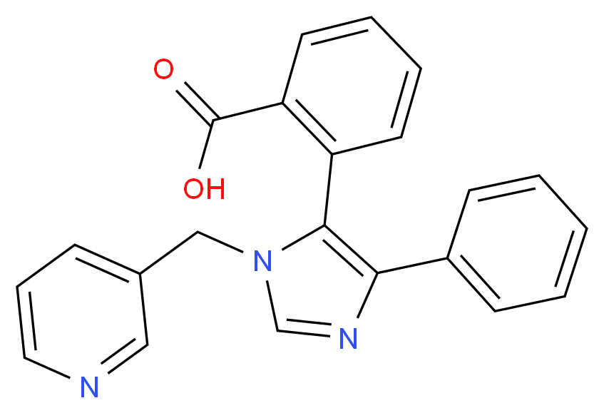 2-[4-phenyl-1-(pyridin-3-ylmethyl)-1H-imidazol-5-yl]benzoic acid_Molecular_structure_CAS_)