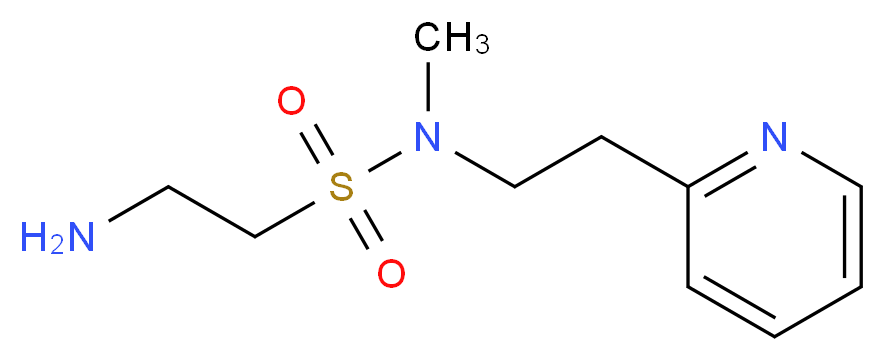 2-amino-N-methyl-N-(2-(pyridin-2-yl)ethyl)ethanesulfonamide_Molecular_structure_CAS_)