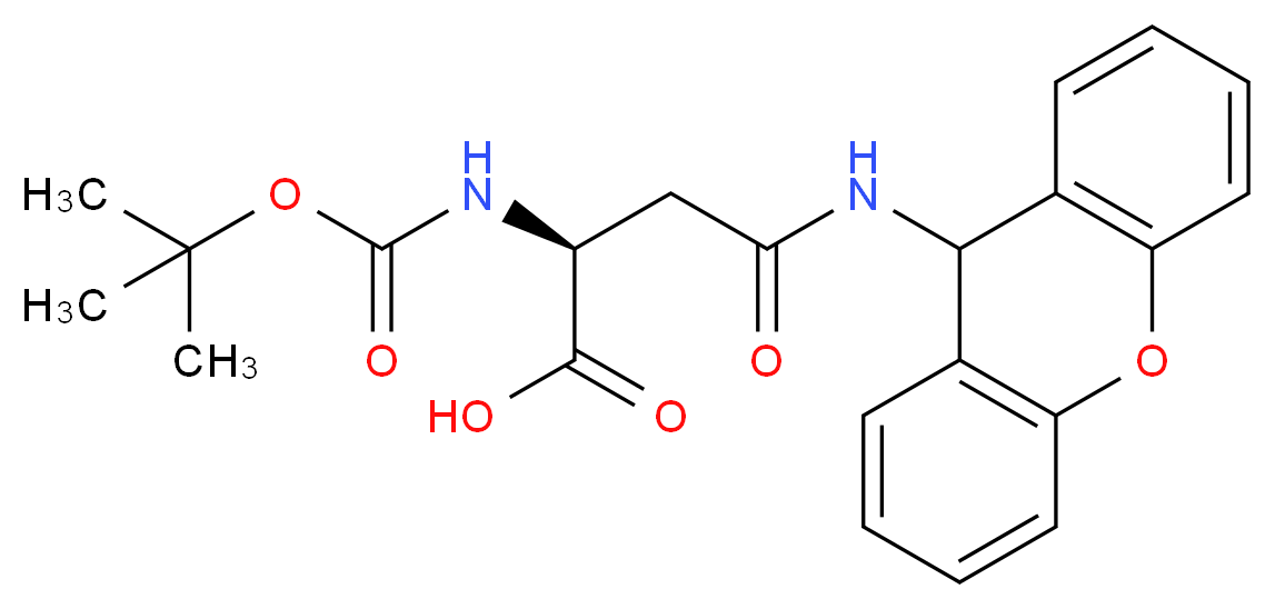Boc-Asn(Xan)-OH_Molecular_structure_CAS_65420-40-8)