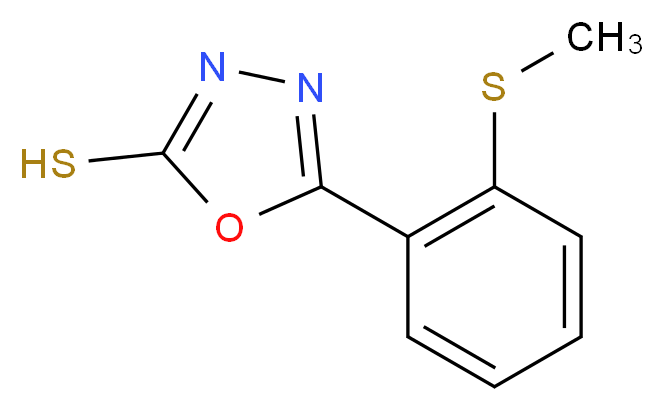 5-[2-(Methylsulfanyl)phenyl]-1,3,4-oxadiazol-2-ylhydrosulfide_Molecular_structure_CAS_)