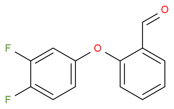 2-(3,4-Difluorophenoxy)benzenecarbaldehyde_Molecular_structure_CAS_)