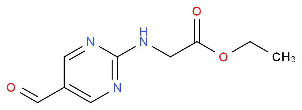 ethyl N-(5-formylpyrimidin-2-yl)glycinate_Molecular_structure_CAS_915920-21-7)
