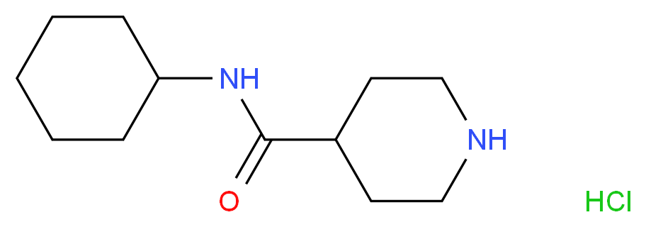 N-Cyclohexyl-4-piperidinecarboxamide hydrochloride_Molecular_structure_CAS_63214-55-1)
