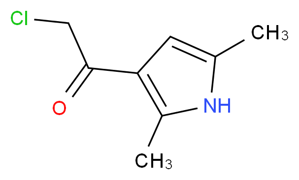 2-chloro-1-(2,5-dimethyl-1H-pyrrol-3-yl)ethanone_Molecular_structure_CAS_19597-16-1)