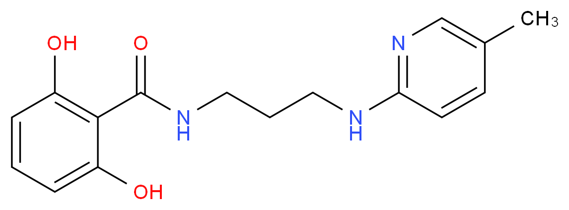 2,6-dihydroxy-N-{3-[(5-methylpyridin-2-yl)amino]propyl}benzamide_Molecular_structure_CAS_)